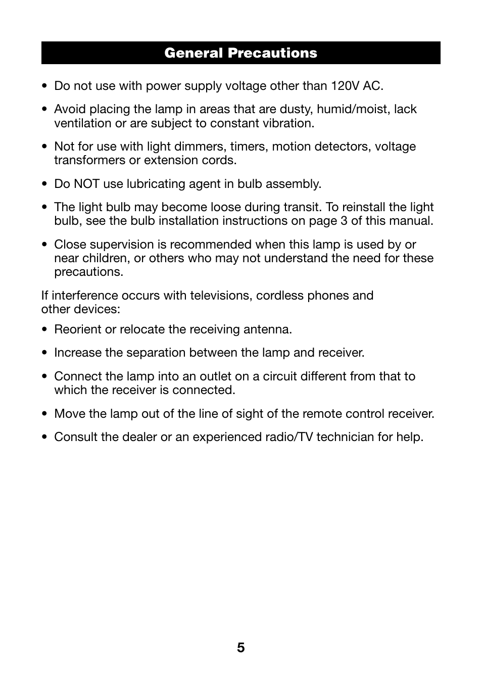 Verilux DESK AND TABLE LAMP VD05 User Manual | Page 4 / 8