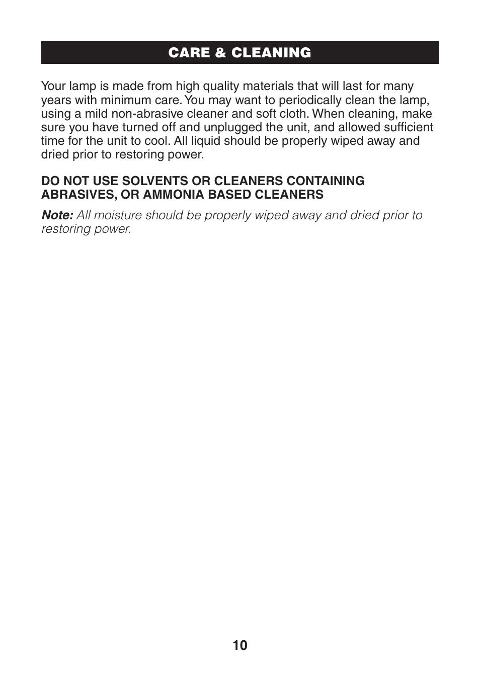 Verilux VF01 User Manual | Page 10 / 12