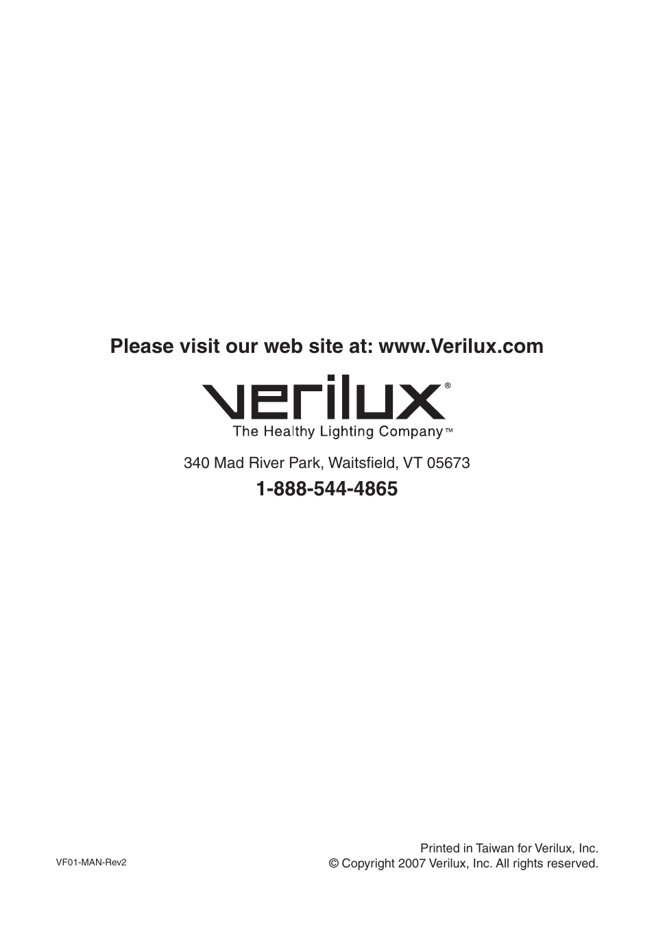 Verilux VF01 User Manual | Page 12 / 12
