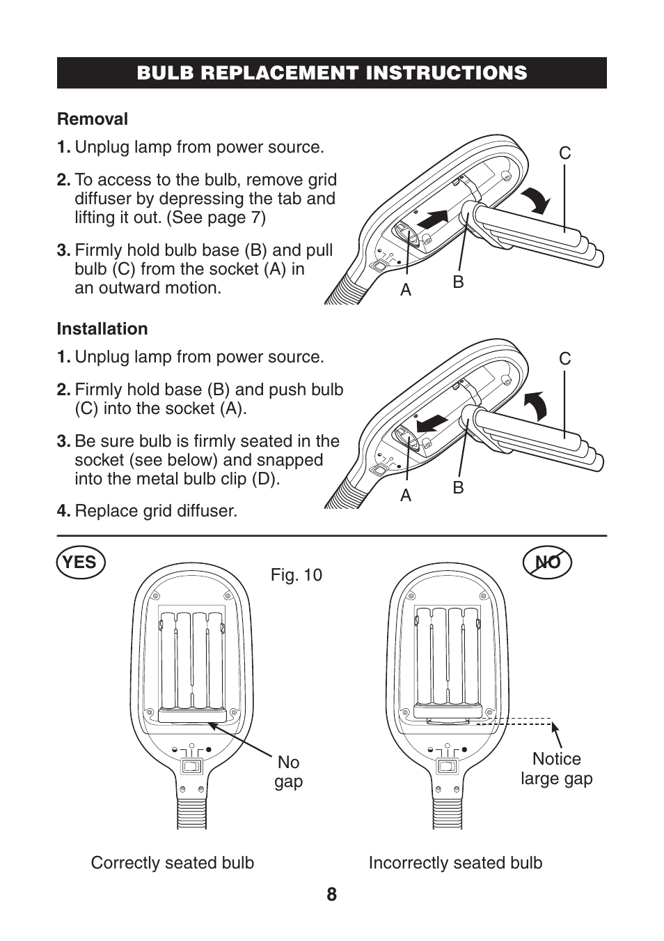 Verilux VF01 User Manual | Page 8 / 12