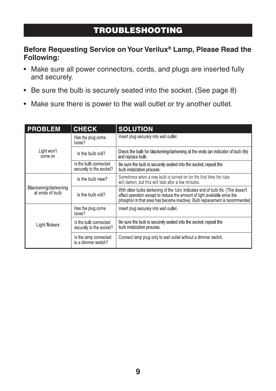 Verilux VF01 User Manual | Page 9 / 12