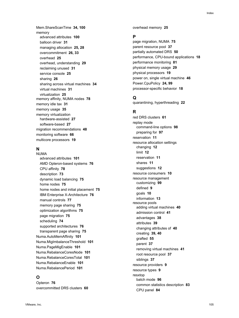 VMware vSphere vCenter Server 4.0 User Manual | Page 105 / 106