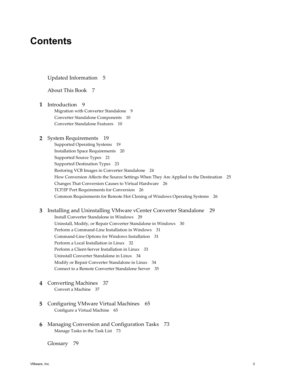 VMware VCENTER CONVERTER EN-000158-02 User Manual | Page 3 / 92