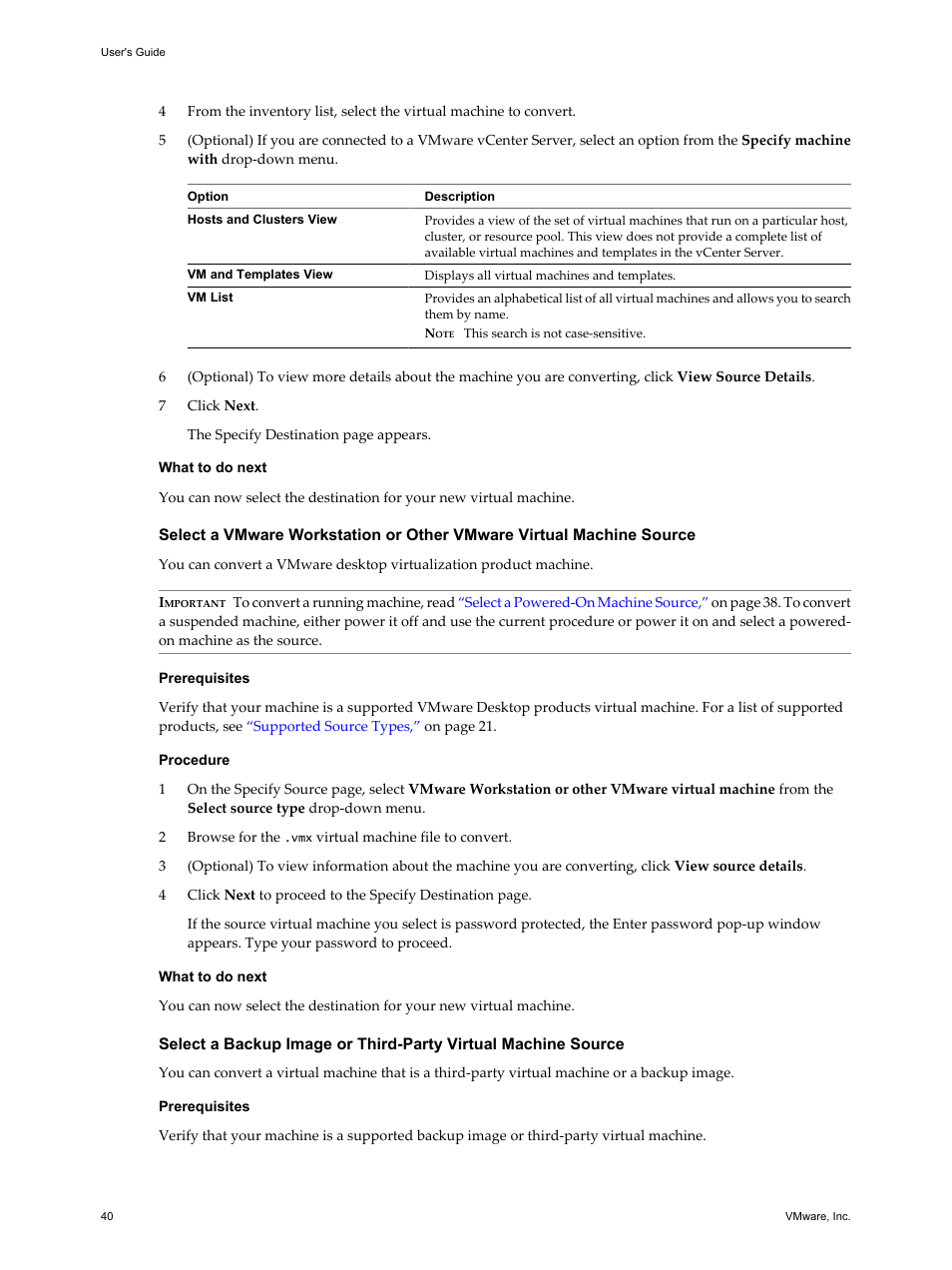 VMware VCENTER CONVERTER EN-000158-02 User Manual | Page 40 / 92