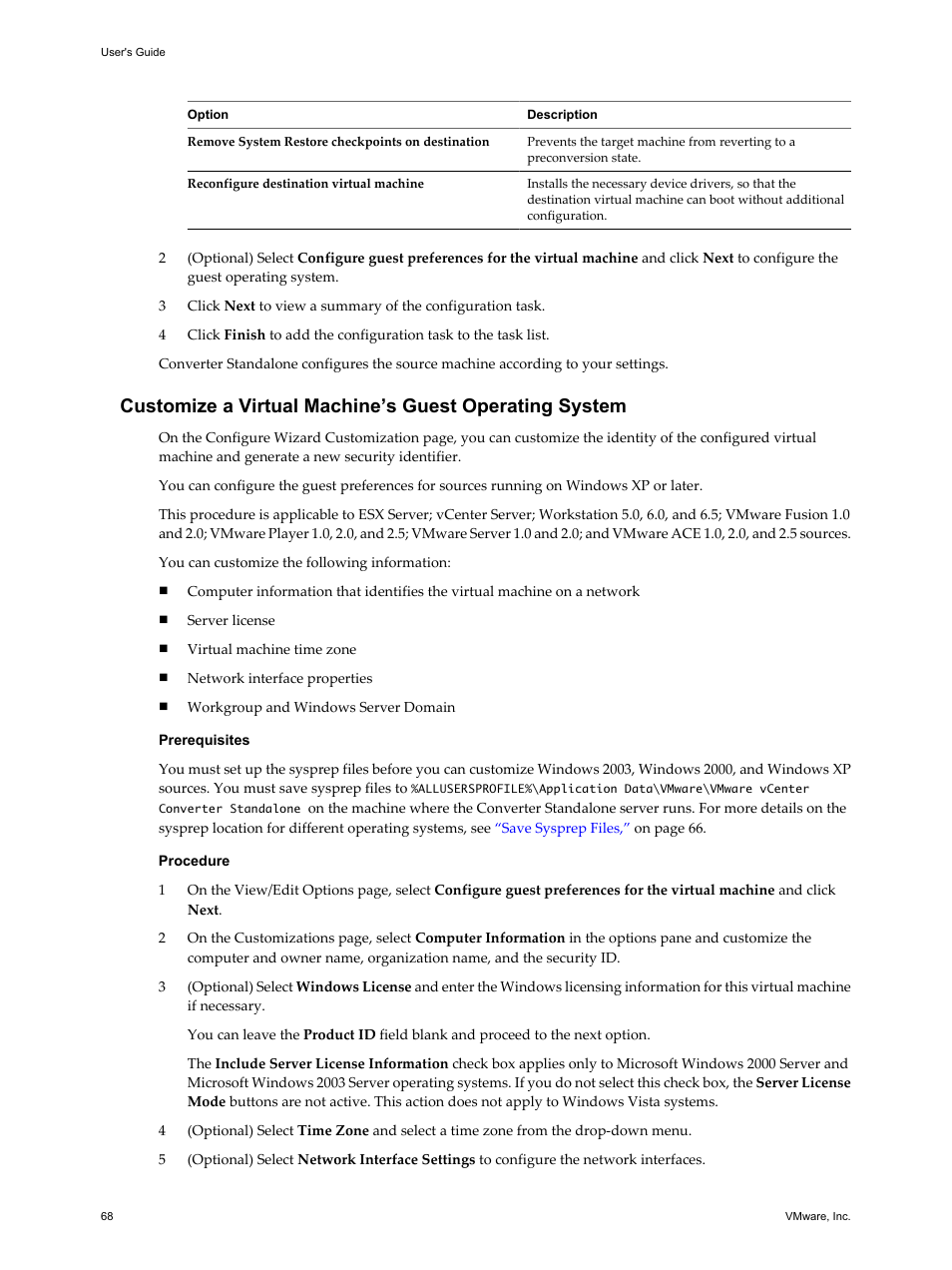 VMware VCENTER CONVERTER EN-000158-02 User Manual | Page 68 / 92