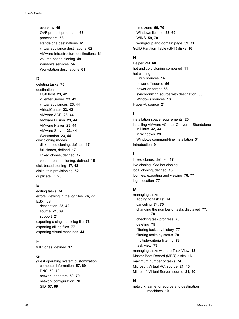 VMware VCENTER CONVERTER EN-000158-02 User Manual | Page 88 / 92