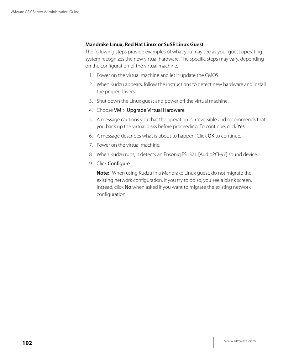 VMware GSX 3 User Manual | Page 102 / 240