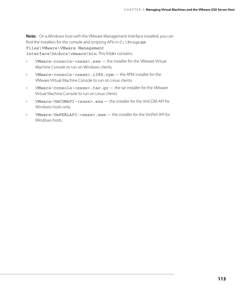 VMware GSX 3 User Manual | Page 113 / 240
