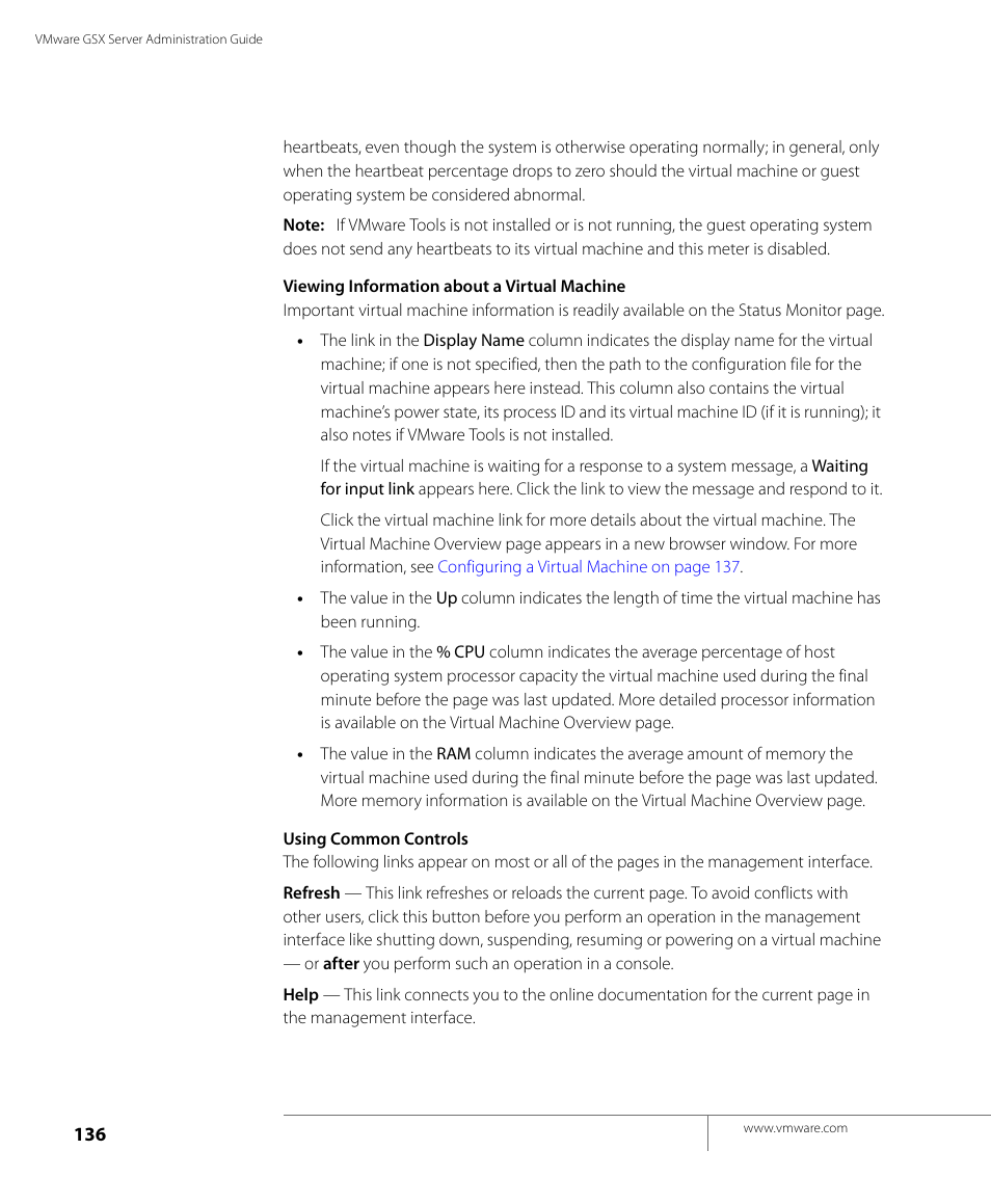 VMware GSX 3 User Manual | Page 136 / 240