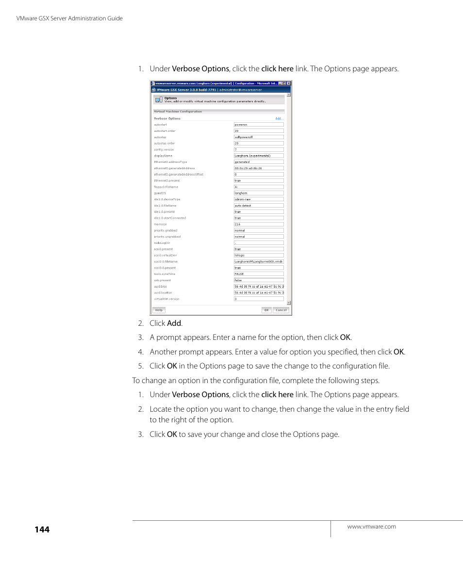 VMware GSX 3 User Manual | Page 144 / 240