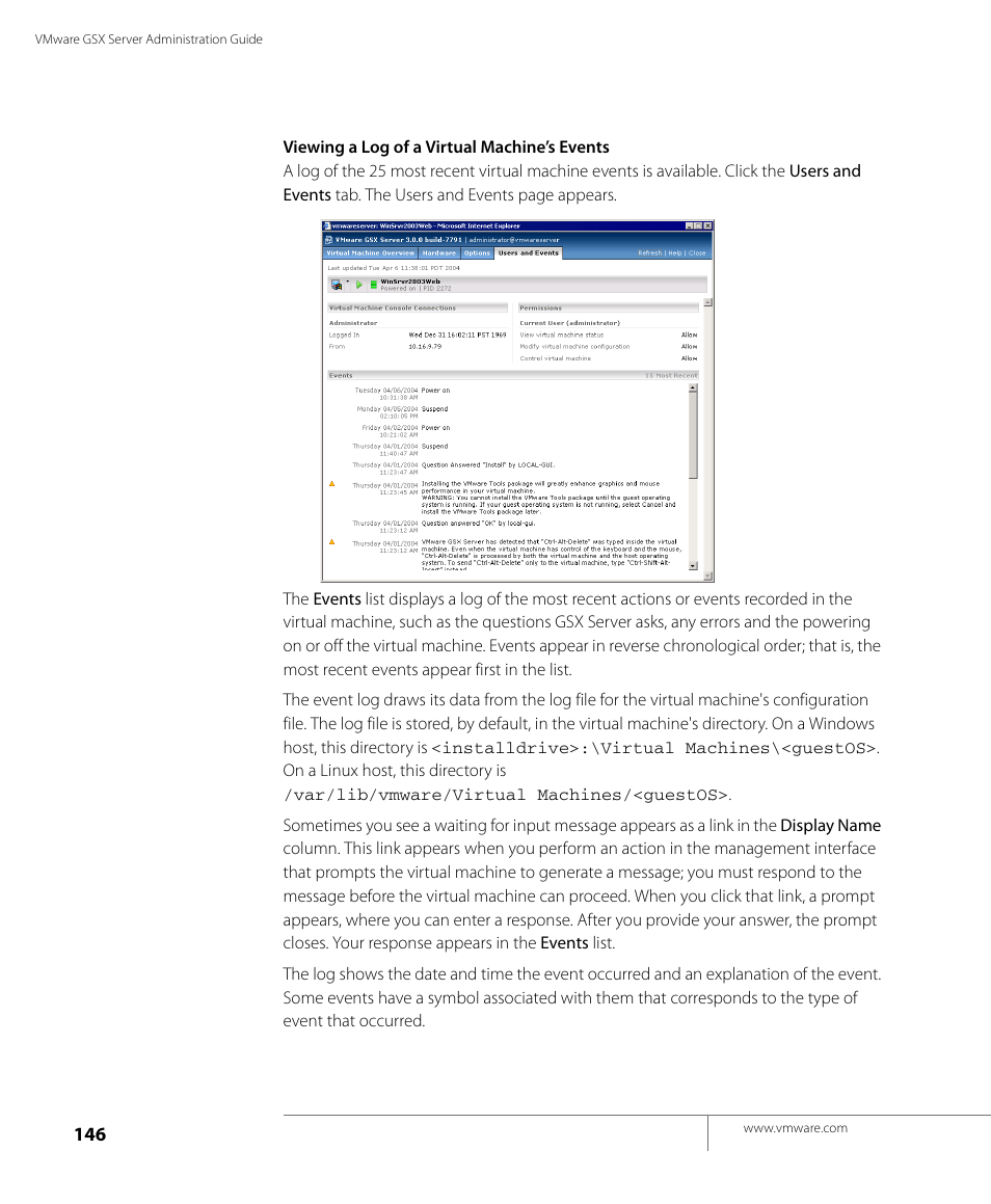 VMware GSX 3 User Manual | Page 146 / 240