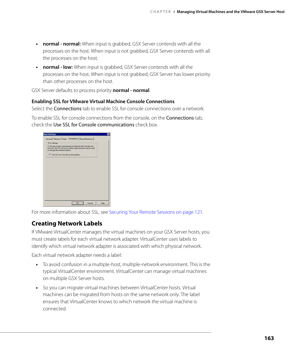 Creating network labels | VMware GSX 3 User Manual | Page 163 / 240