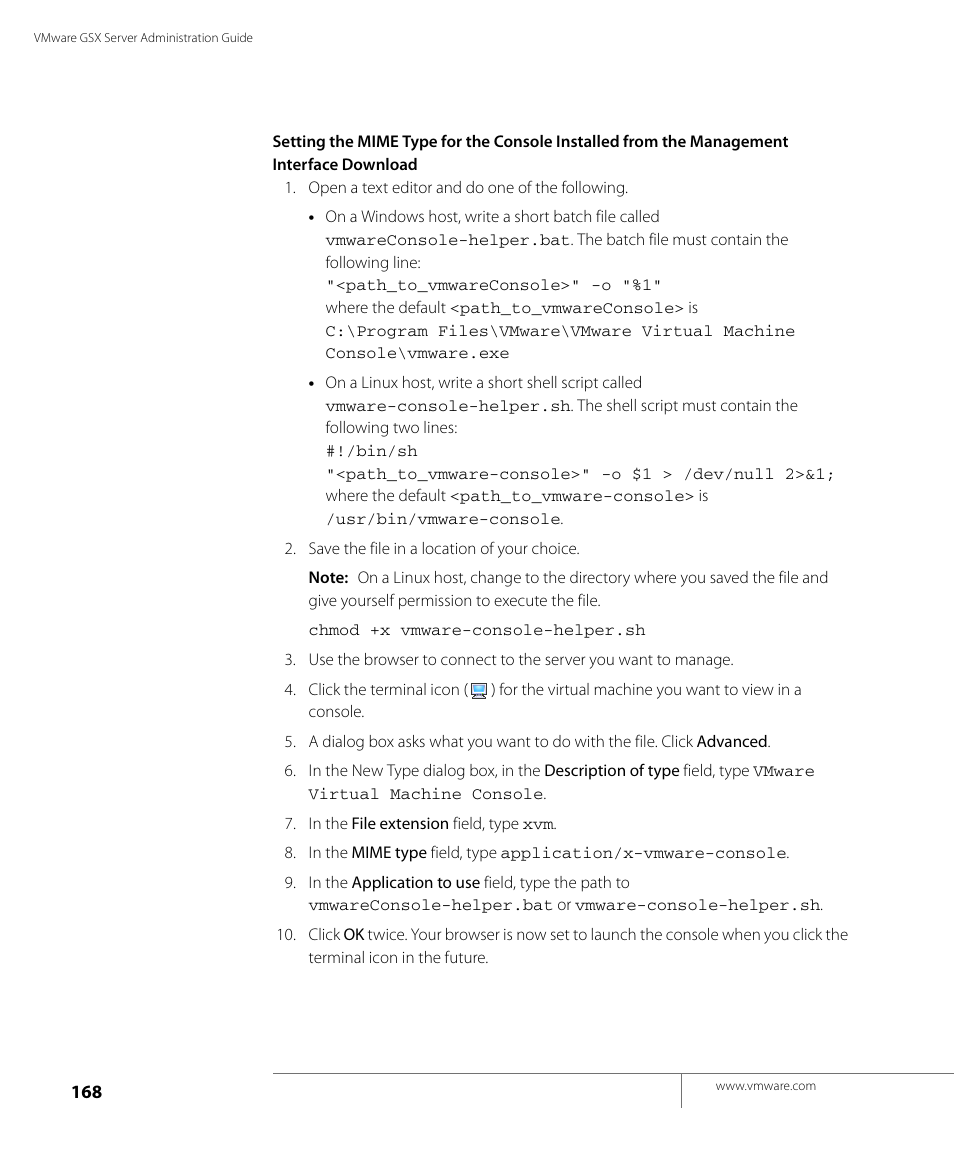 VMware GSX 3 User Manual | Page 168 / 240