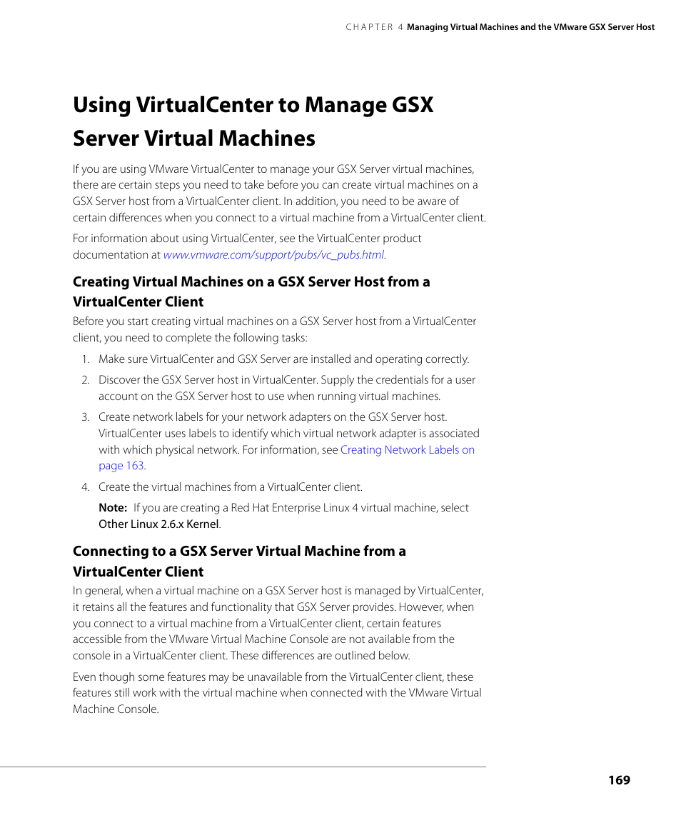 VMware GSX 3 User Manual | Page 169 / 240