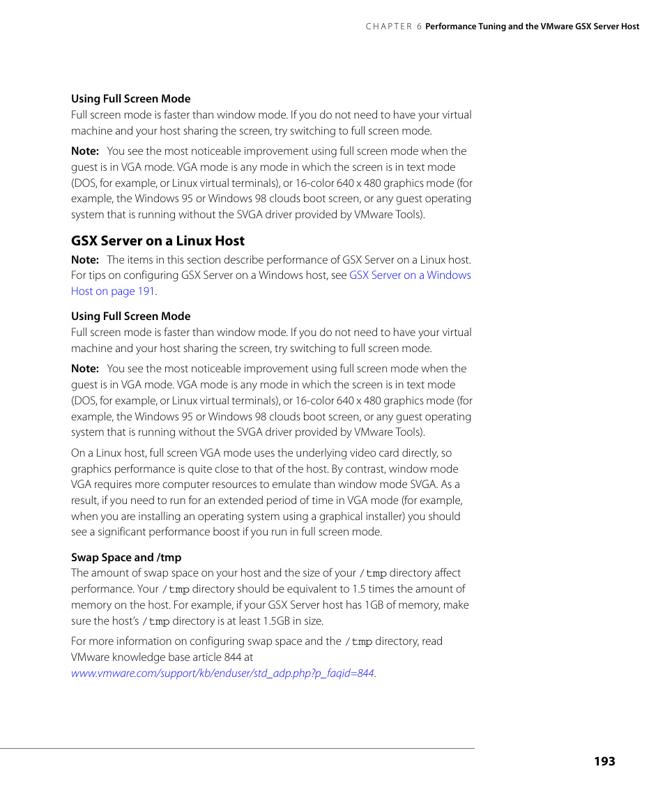 Gsx server on a linux host | VMware GSX 3 User Manual | Page 193 / 240