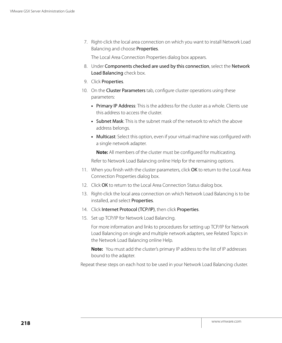 VMware GSX 3 User Manual | Page 218 / 240