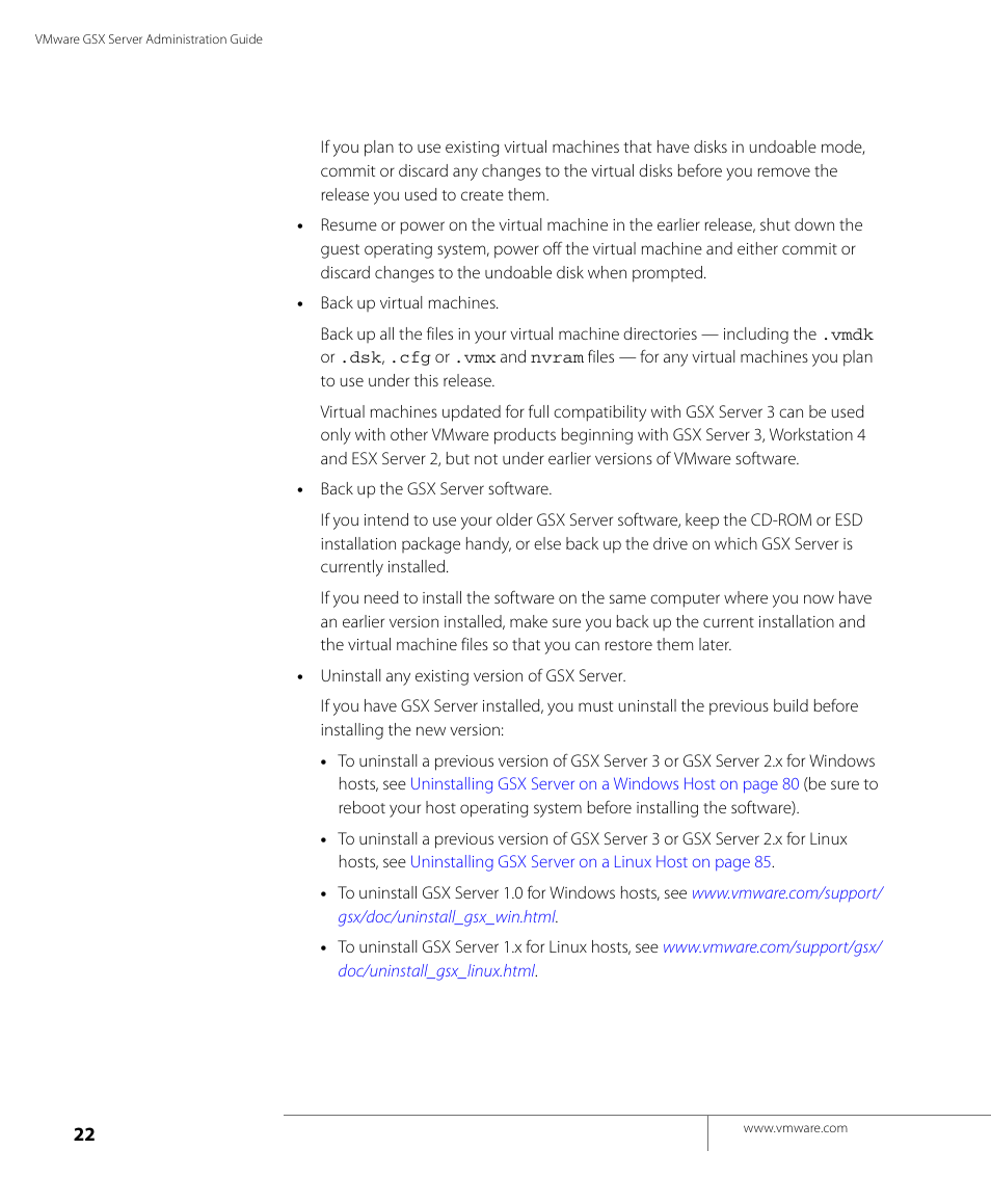 VMware GSX 3 User Manual | Page 22 / 240
