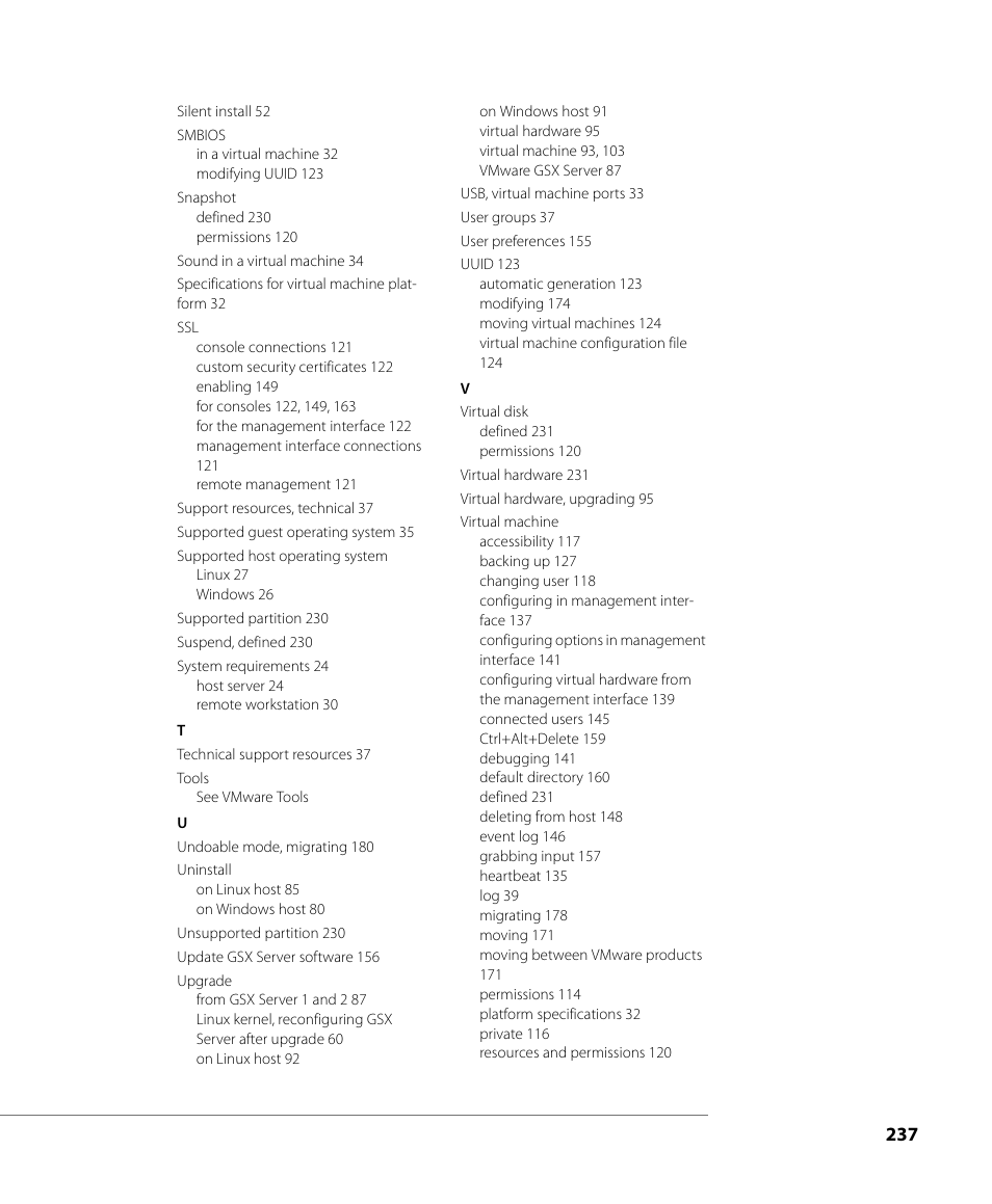 VMware GSX 3 User Manual | Page 237 / 240