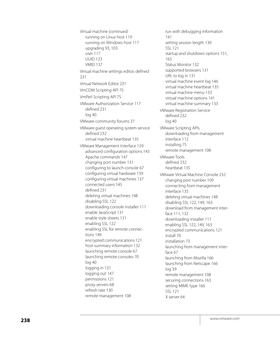 VMware GSX 3 User Manual | Page 238 / 240