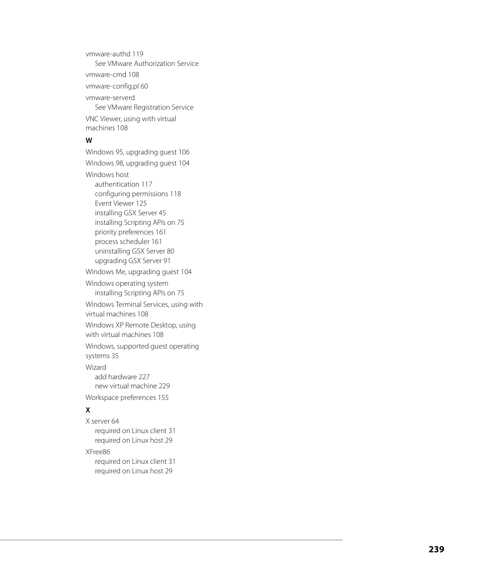 VMware GSX 3 User Manual | Page 239 / 240