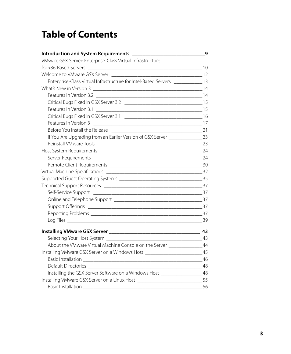 VMware GSX 3 User Manual | Page 3 / 240