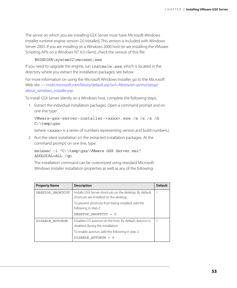 VMware GSX 3 User Manual | Page 53 / 240