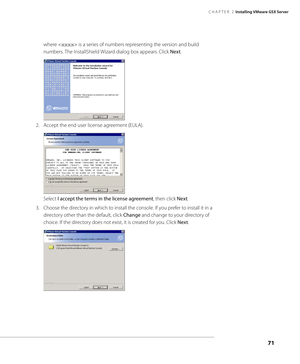 VMware GSX 3 User Manual | Page 71 / 240