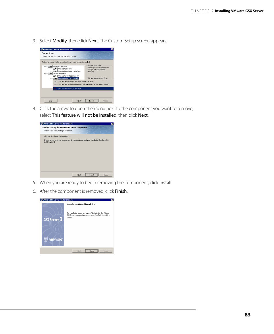 VMware GSX 3 User Manual | Page 83 / 240