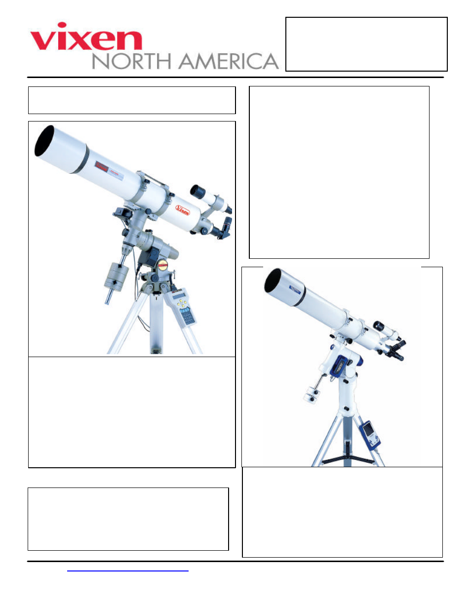 Vixen NA130SS User Manual | 1 page