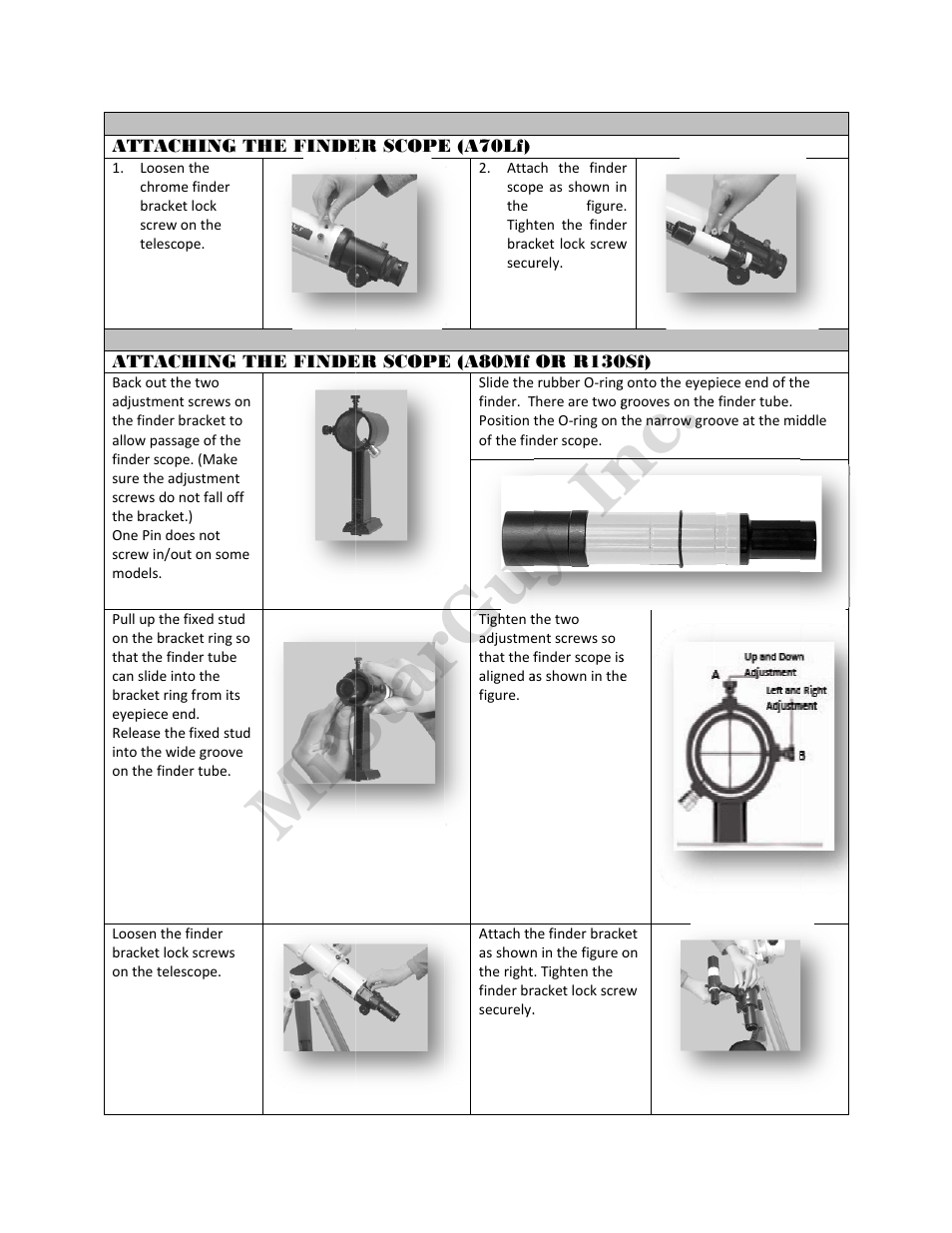 Mrstarguy, inc | Vixen R130Sf User Manual | Page 3 / 6