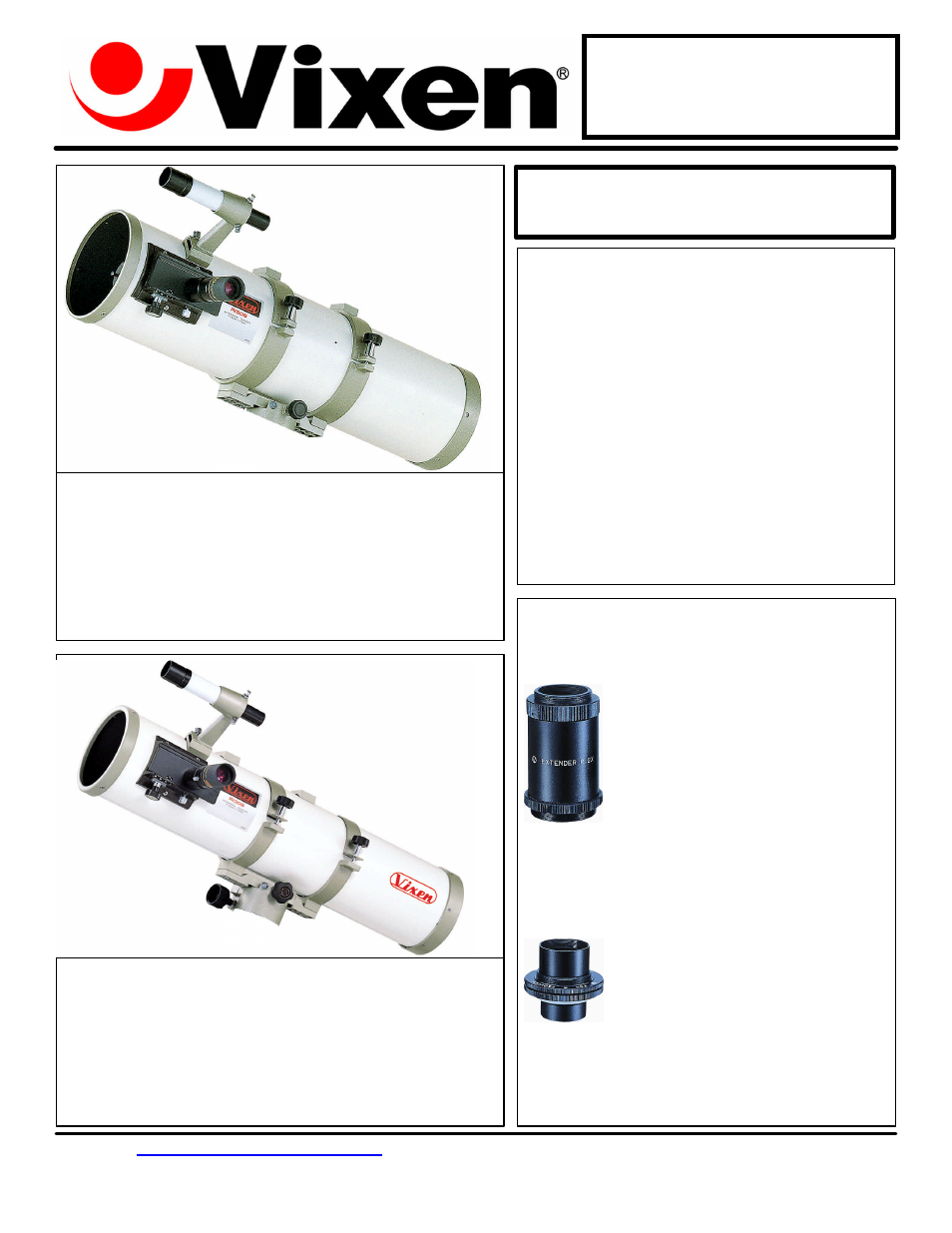 Vixen R130S User Manual | 1 page