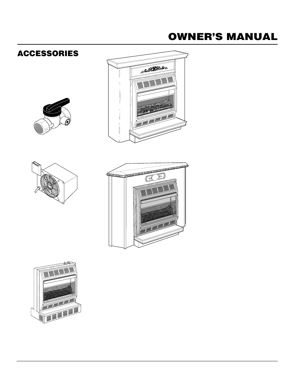 Owner’s manual, Accessories | Vanguard Heating VMH3000TP User Manual | Page 23 / 24