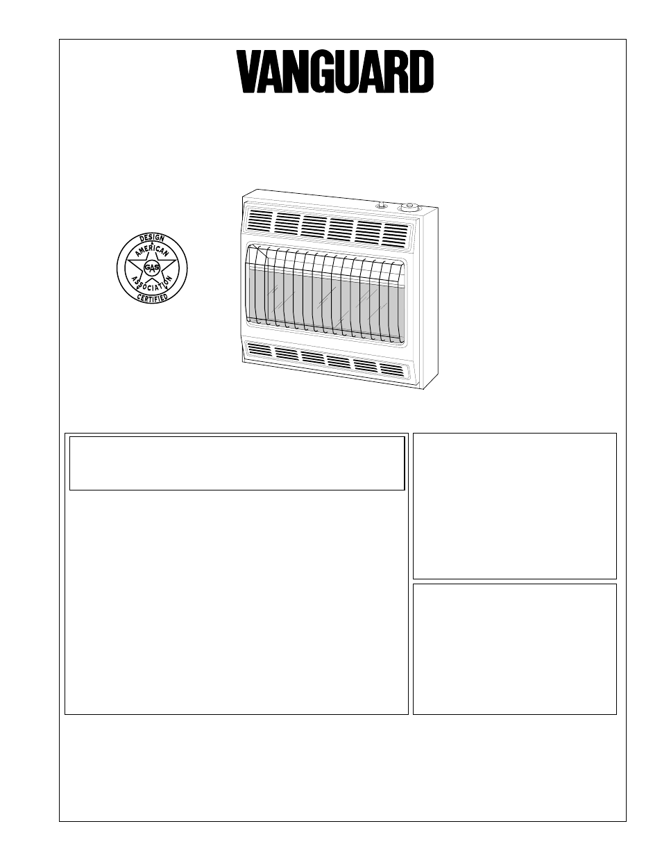 Vanguard Heating VP2000BTC User Manual | 32 pages