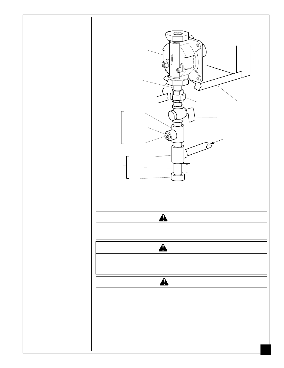 Checking gas connections, Connecting to gas supply, Warning | Caution, Continued | Vanguard Heating VP2000BTC User Manual | Page 15 / 32