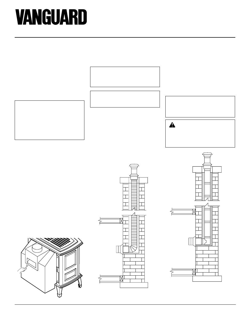 B-vent freestanding fireplace, Venting installation, Continued | Vanguard Heating SBVBN(A) User Manual | Page 10 / 32
