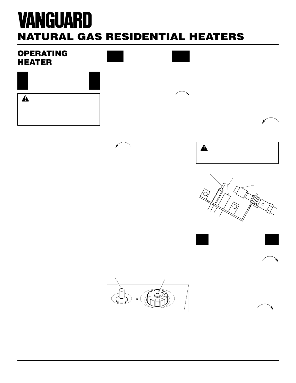 Natural gas residential heaters, Operating heater | Vanguard Heating VMH3000TNSA User Manual | Page 14 / 24