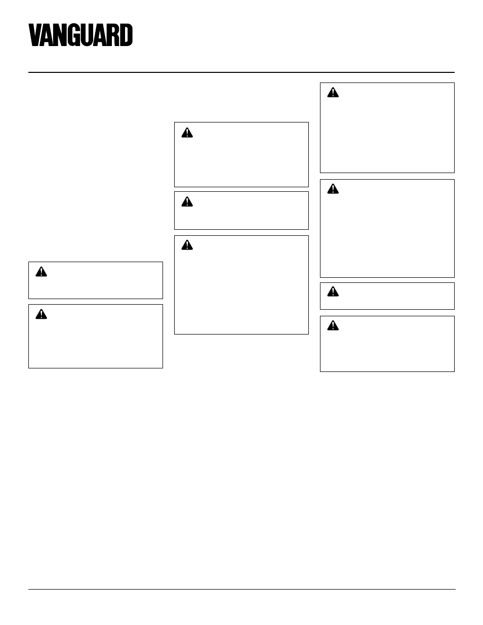 Operating guidelines and maintenance instructions | Vanguard Heating VDVF36PP User Manual | Page 20 / 30