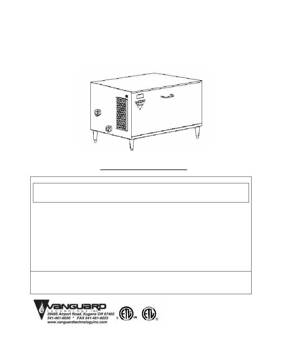 Vanguard Heating POWERMAX PM200 User Manual | 28 pages