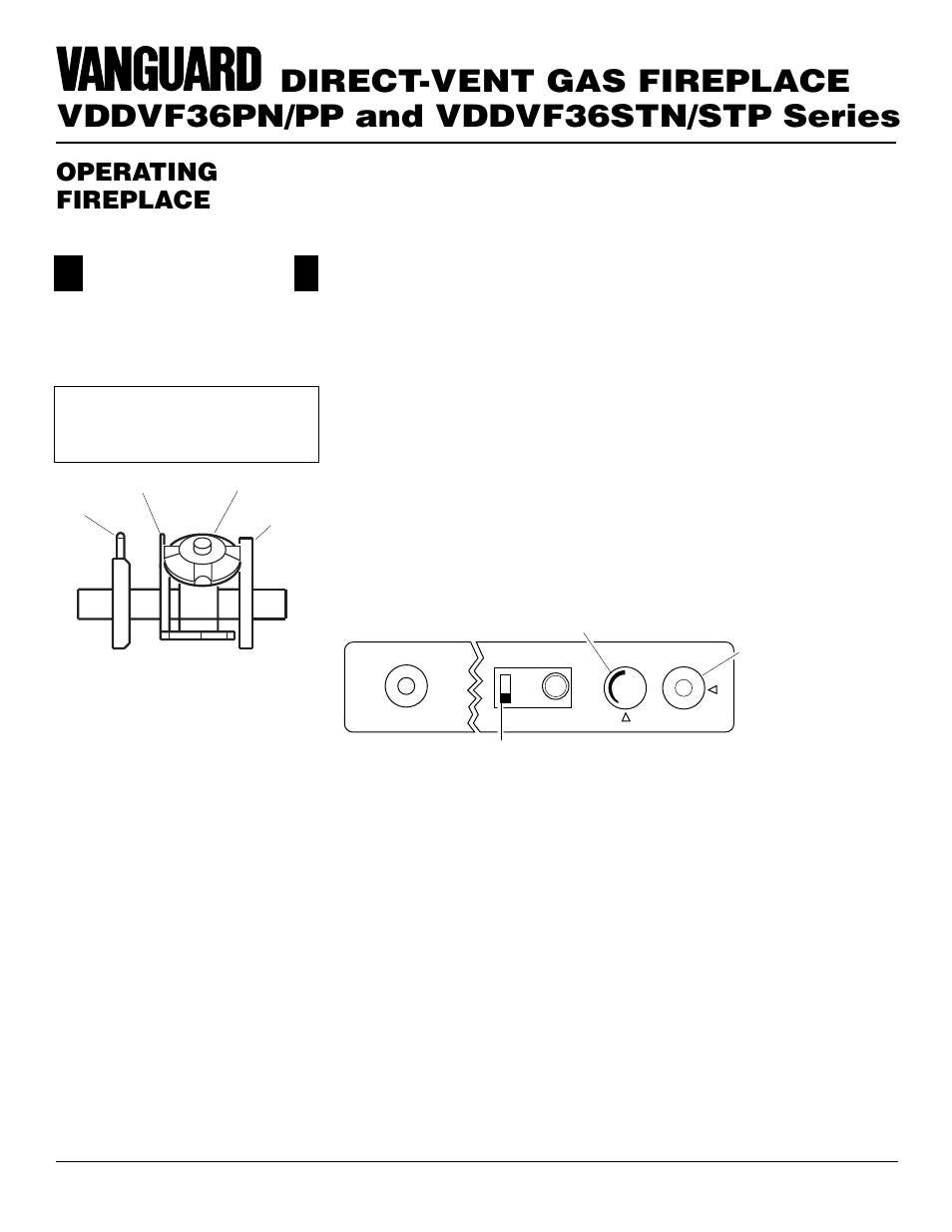Operating fireplace, Continued, Optional remote operation | Vanguard Heating VDDVF36STN/STP User Manual | Page 22 / 32