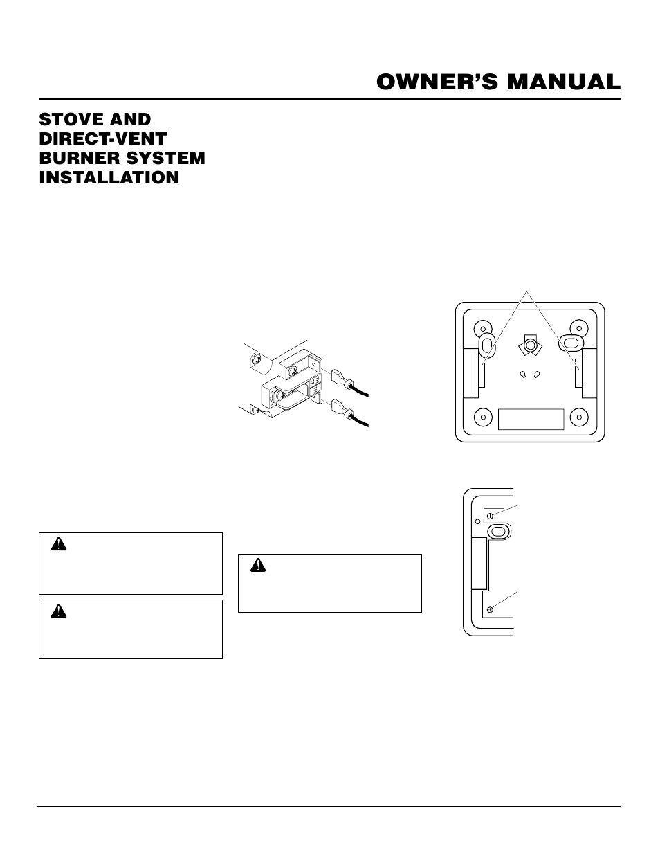 Owner’s manual, Stove and direct-vent burner system installation, Continued | Vanguard Heating SDVBN(A) User Manual | Page 21 / 38