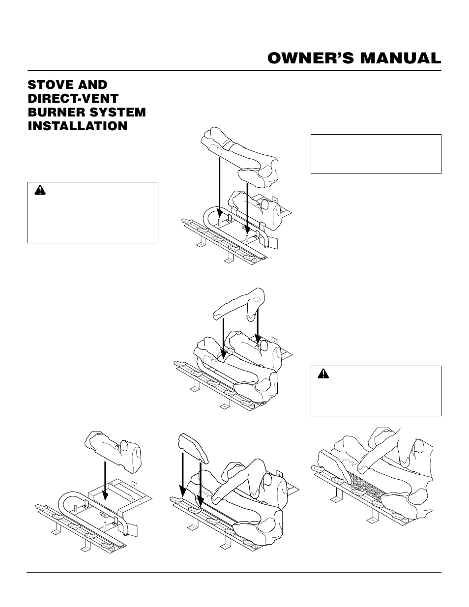 Owner’s manual, Stove and direct-vent burner system installation | Vanguard Heating SDVBN(A) User Manual | Page 23 / 38