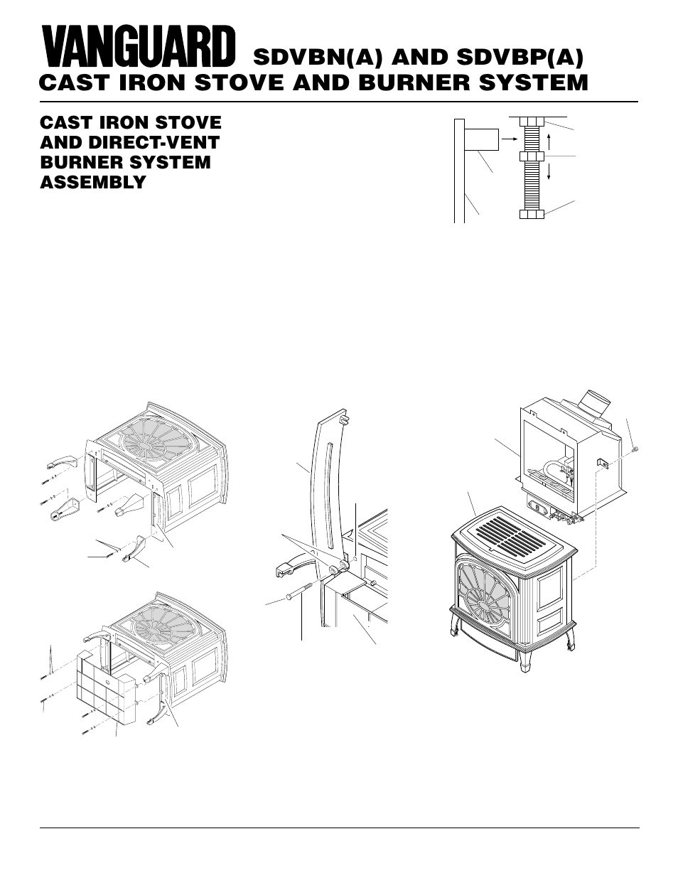 Cast iron stove and burner system, Sdvbn(a) and sdvbp(a), Continued | Vanguard Heating SDVBN(A) User Manual | Page 6 / 38