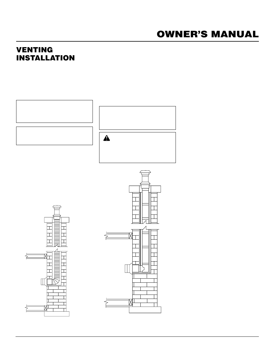 Owner’s manual, Venting installation, Continued | Vanguard Heating SBVRBP User Manual | Page 11 / 32