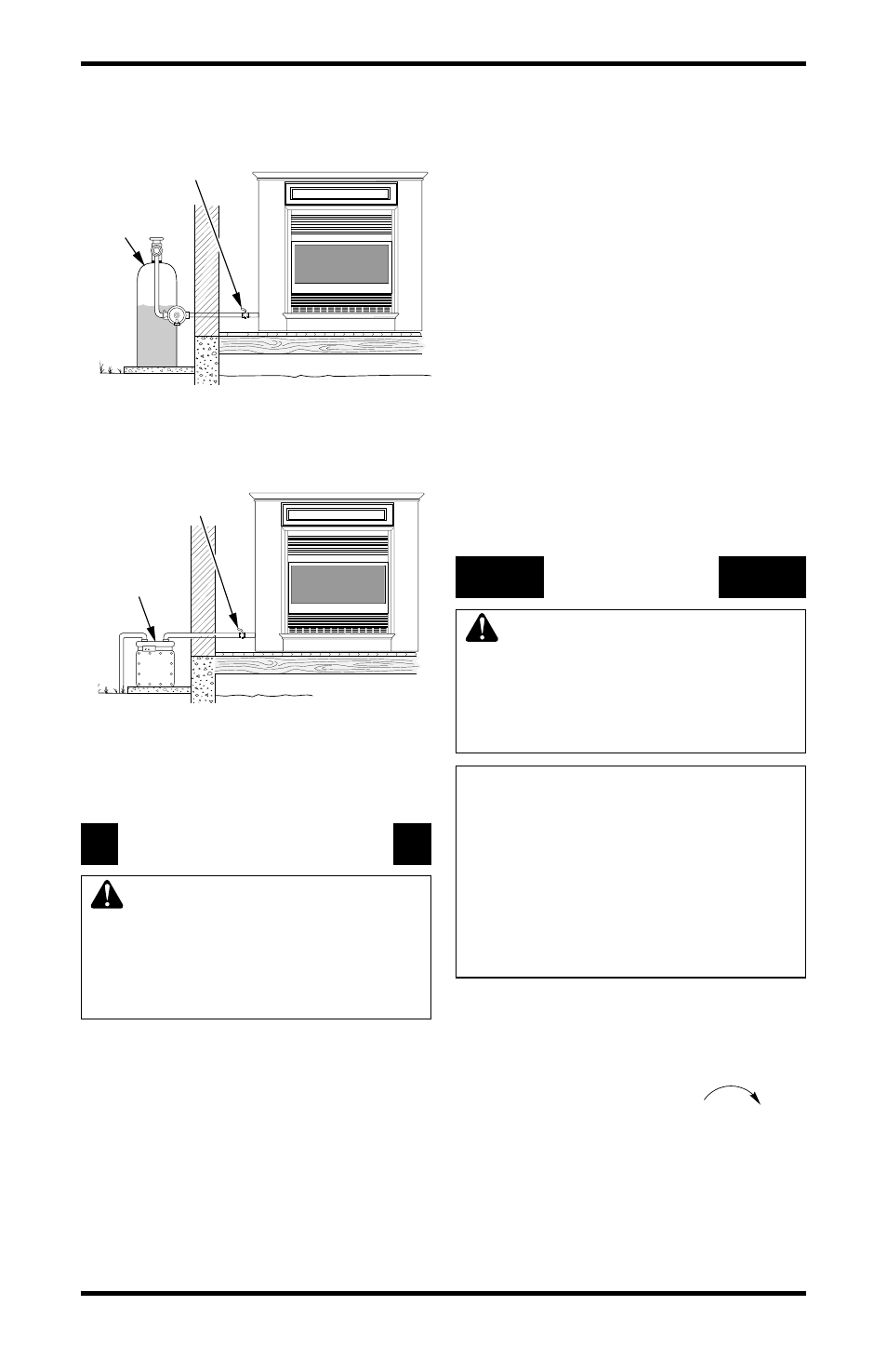 Installation, Operating fireplace | Vanguard Heating 000 to 26 User Manual | Page 19 / 32