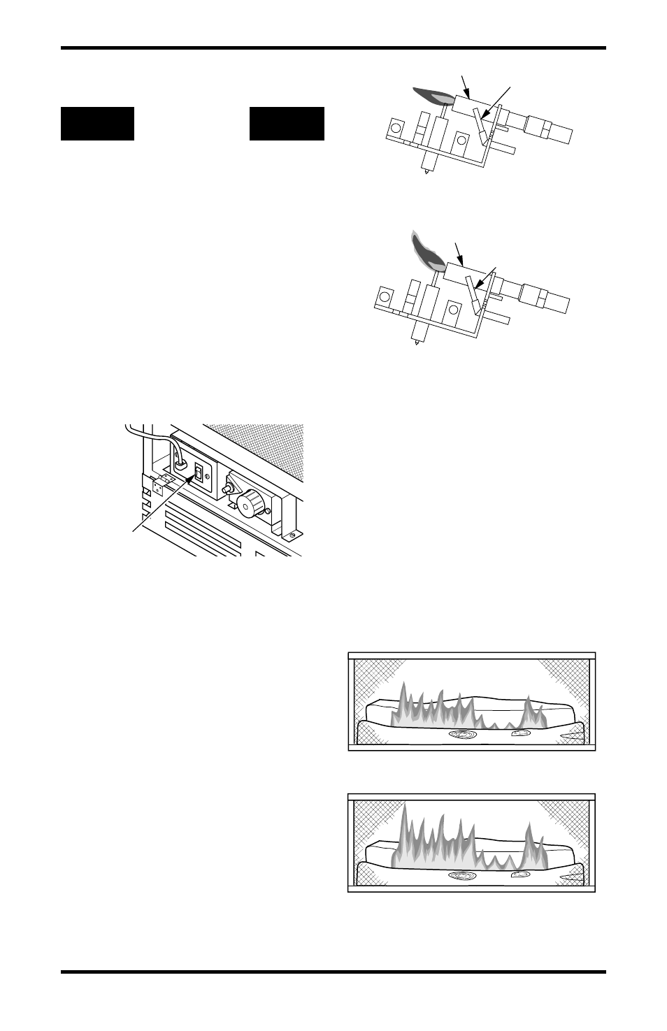 Operating fireplace, Inspecting burner, Continued | Vanguard Heating 000 to 26 User Manual | Page 21 / 32