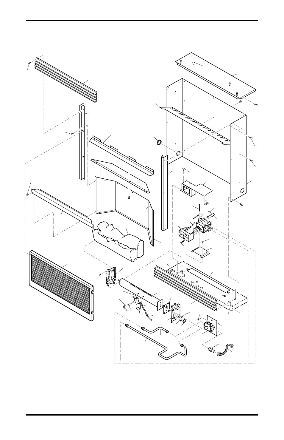 Illustrated parts breakdown, Models vmh26tpc (shown) and vmh26tnc | Vanguard Heating 000 to 26 User Manual | Page 28 / 32