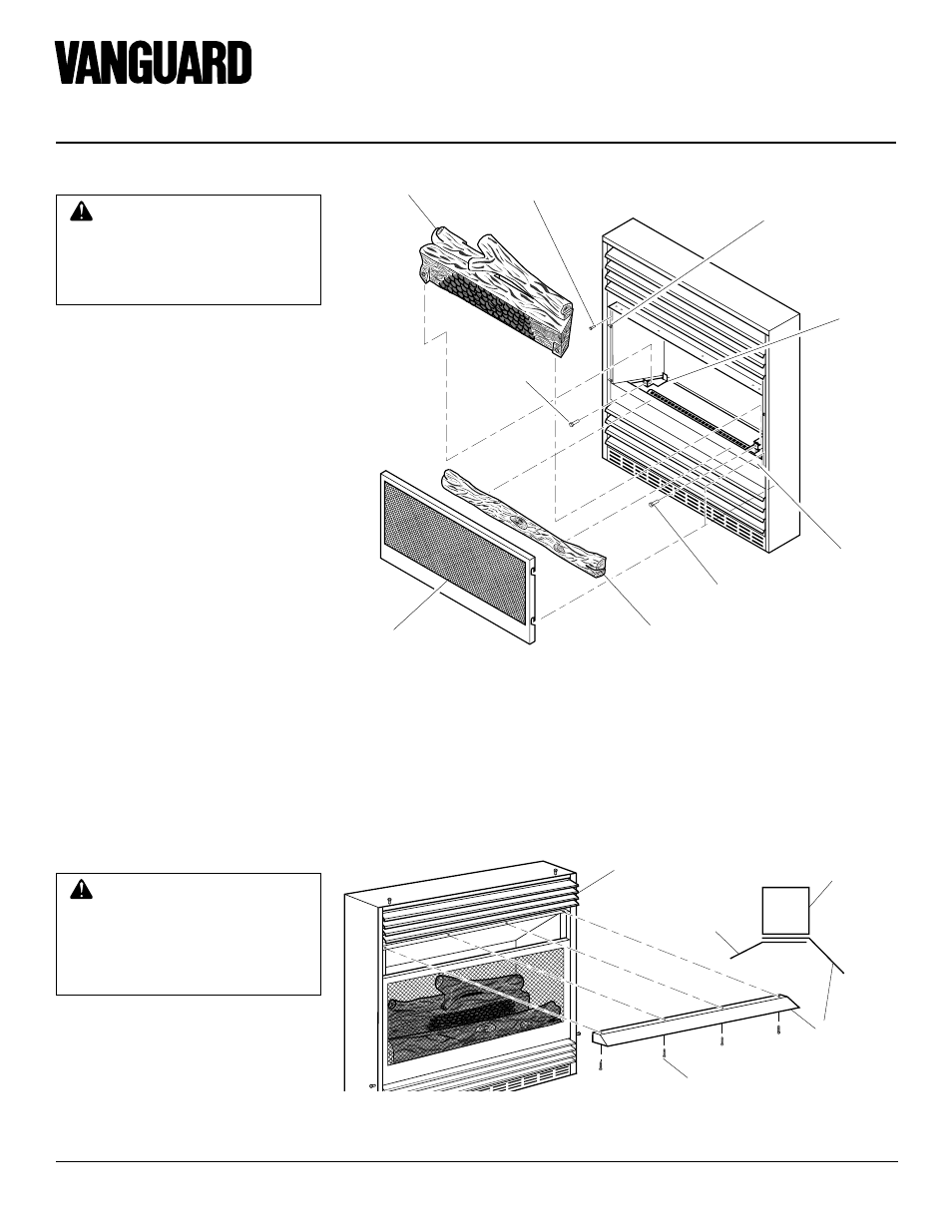 Vmh10tna, Vent-free natural gas compact fireplace, Assembly | Vanguard Heating VMH10TNA User Manual | Page 4 / 28