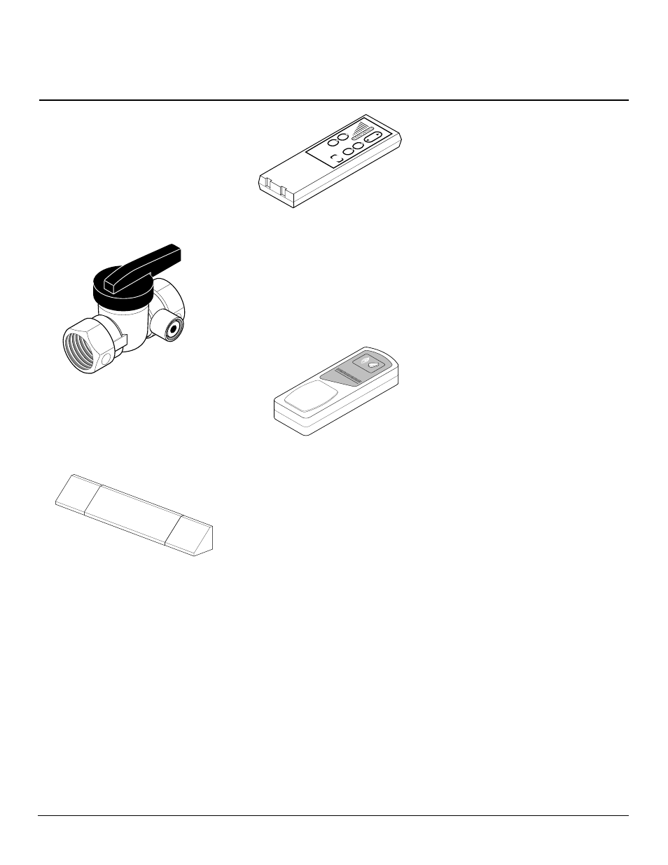 Owner’s manual, Accessories, Damper clamp - ga6080 (not shown) | Lava rock - ga6060 (not shown), Fireplace hood, Manual shutoff valve - ga5010, Receiver and hand- held remote control kit - ghrc, Wall-mount thermostat switch - gwmt1, Wall-mount on/off switch - gwms2, Not shown) | Vanguard Heating UNVENTED (VENT-FREE) NATURAL GAS LOG HEATER User Manual | Page 25 / 26