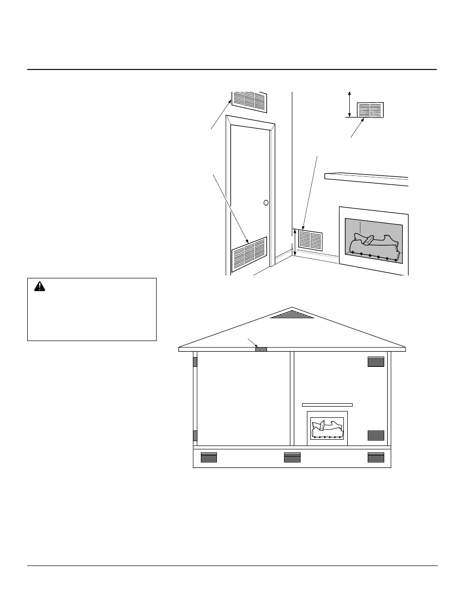 Unvented natural gas log heater vanguard flame max, Air for combustion and ventilation | Vanguard Heating UNVENTED (VENT-FREE) NATURAL GAS LOG HEATER User Manual | Page 6 / 26