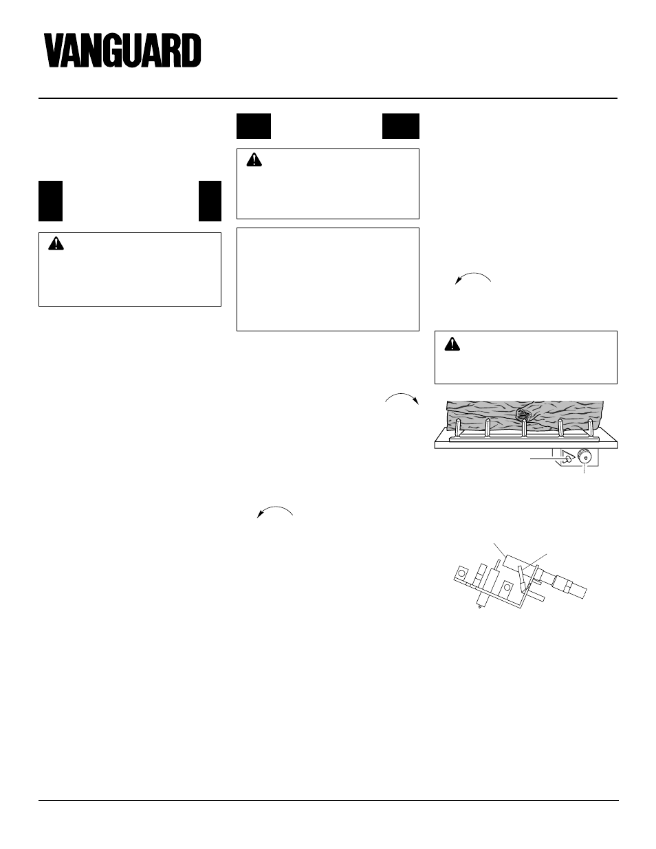 Unvented propane/lp gas fireplace, Operating fireplace | Vanguard Heating VSGF28PTC User Manual | Page 14 / 32